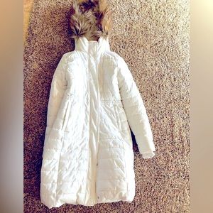 Abercrombie & Fitch womens long parka winter jacket coat XS EUC